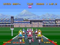 une photo d'Ã©cran de Riding Hero sur SNK Neo Geo